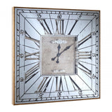 Calstone Wall Clock, Glass, Gold