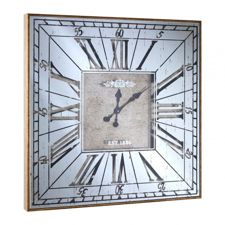 Calstone Wall Clock, Glass, Gold