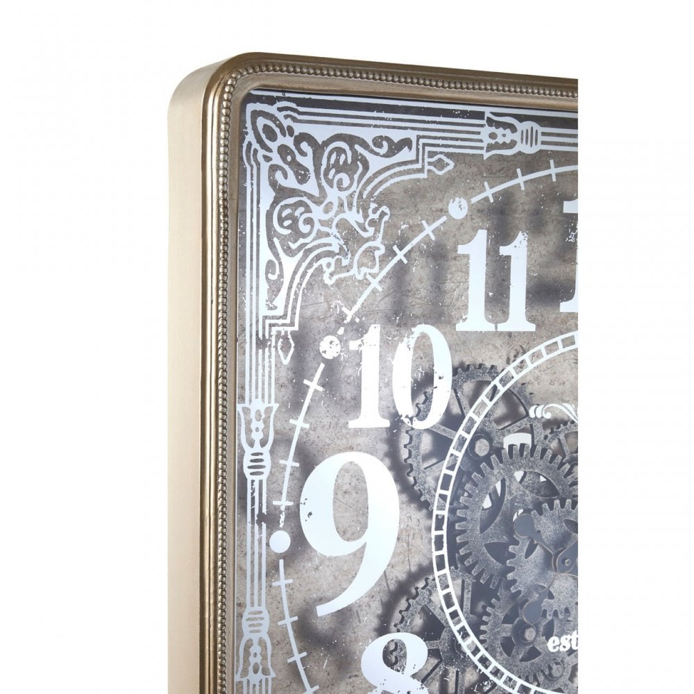 Carlin Wall Clock, Glass, Gold