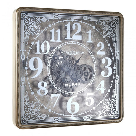 Carlin Wall Clock, Glass, Gold