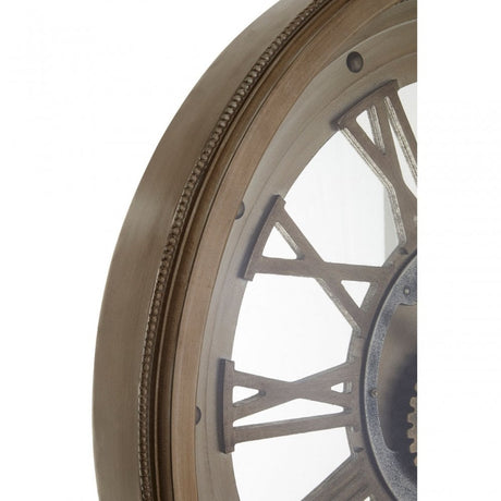 Cassop Wall Clock, Glass, Gold