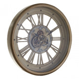 Cassop Wall Clock, Glass, Gold
