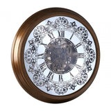 Cayton Wall Clock, Glass, Iron, Gold