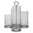Verve Multi Candle Holder, Aluminium, Glass, Silver
