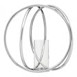 Aura Large Candle Holder, Aluminium, Glass, Silver