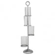 Verve Large Candle Holder, Aluminium, Glass
