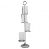 Verve Large Candle Holder, Aluminium, Glass