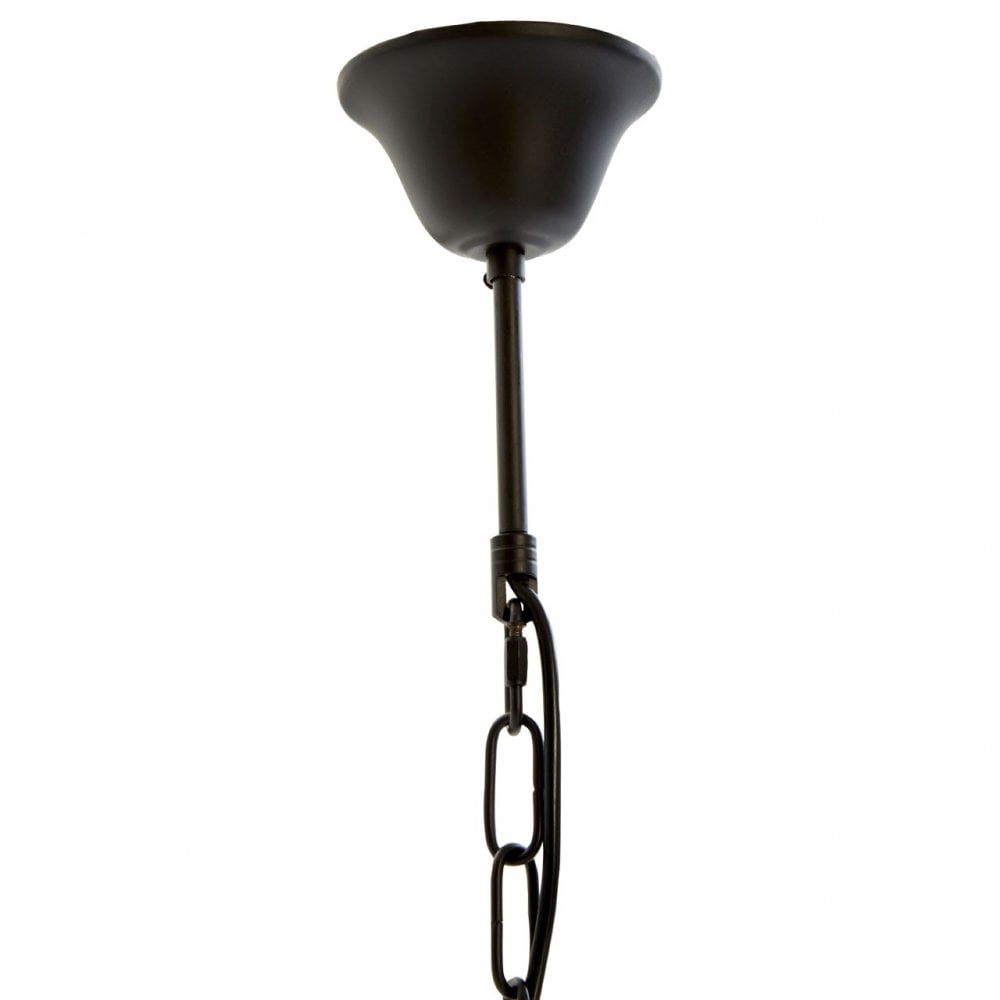 Censer Black Metallic Pendant, Black