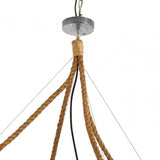 Festuel Seagrass Ceiling Light, Iron, Seagrass, Brown