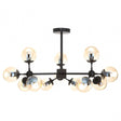 Starship 12 Bulb Pendant Light, Black