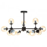Starship 12 Bulb Pendant Light, Black