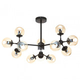 Starship 12 Bulb Pendant Light, Black