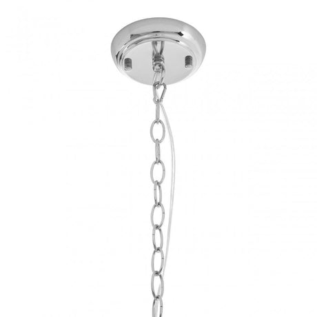 Luthor Large Lighthouse Pendant Light, Chrome, Glass, Iron, Silver