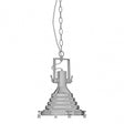 Luthor Small Chrome Pendant Light, Chrome, Glass, Iron, Silver