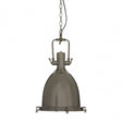 Luthor Large Gunmetal Pendant Light, Glass, Iron, Grey
