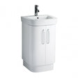 Seattle Basin And Under Sink Cabinet Set, Ceramic, High Gloss, White