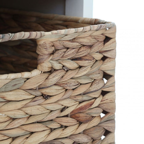 Zloop Cabinet, Paulownia Wood, Water Hyacinth, Cream