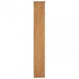 Portland Floor Standing Cabinet, Glass, Melamine, Oak Veneer, Particle Board, Natural