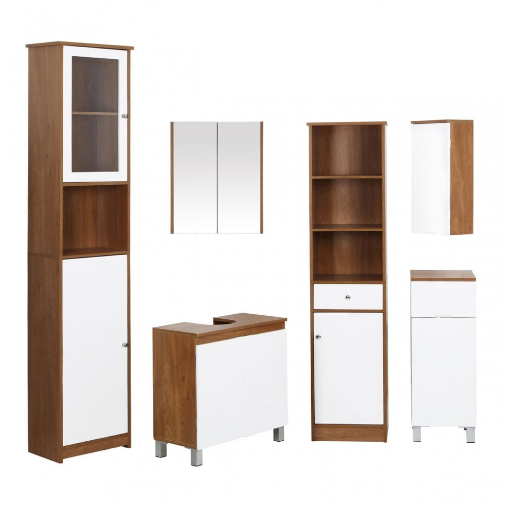 Floorstanding Cabinet, Wood, Melamine, White
