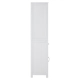 Portland Tall Cabinet, Wood, White