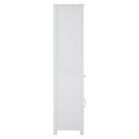 Portland Tall Cabinet, Wood, White