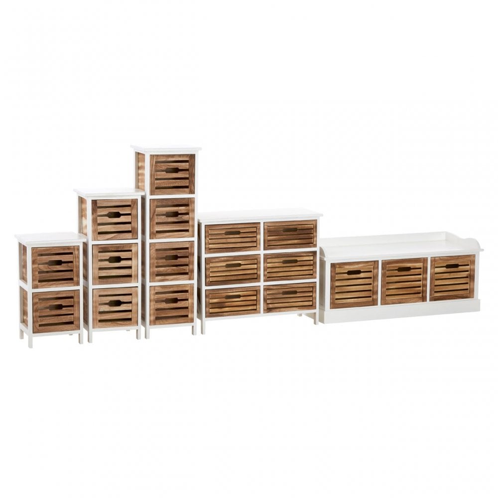 Portsmouth Drawer Unit, Wood, Paulownia Wood, Natural