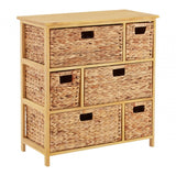 Storage Unit, Paulownia Wood, Water Hyacinth, Natural