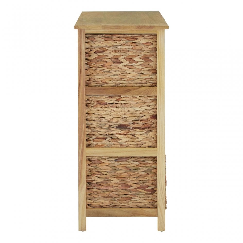 Storage Unit, Paulownia Wood, Water Hyacinth, Natural