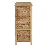 Storage Unit, Paulownia Wood, Water Hyacinth, Natural