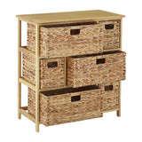 Storage Unit, Paulownia Wood, Water Hyacinth, Natural
