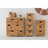 Storage Unit, Paulownia Wood, Water Hyacinth, Natural