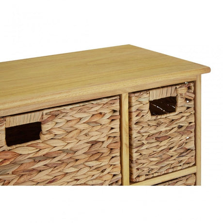 Storage Unit, Paulownia Wood, Water Hyacinth, Natural