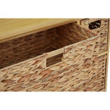 Storage Unit, Paulownia Wood, Water Hyacinth, Natural