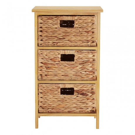 Storage Unit, Paulownia Wood, Water Hyacinth, Natural