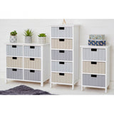 Fubb Drawer Chest, Wood, Paulownia Wood, Multi-Coloured