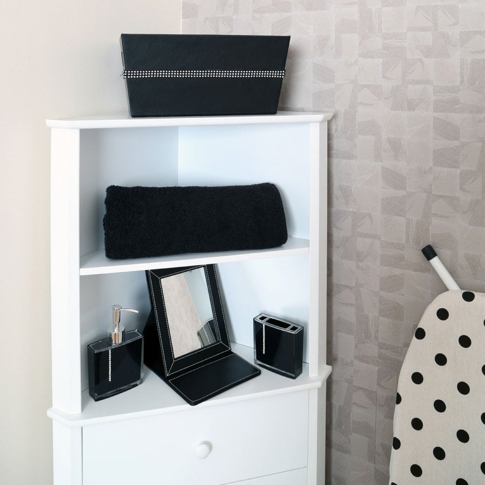 Corner Unit, Wood, Wood, White