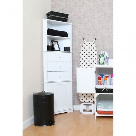 Corner Unit, Wood, Wood, White