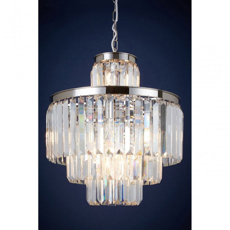Tuskin Pendant Light, Iron, K9 Crystal