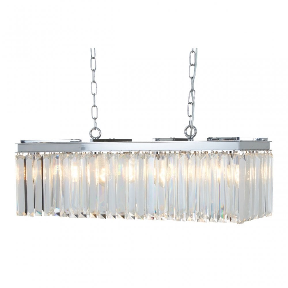 Tuskin Pendant Light, Iron, K9 Crystal, Silver