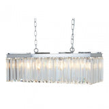 Tuskin Pendant Light, Iron, K9 Crystal, Silver