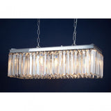 Tuskin Pendant Light, Iron, K9 Crystal, Silver
