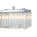 Tuskin Pendant Light, Iron, K9 Crystal, Silver