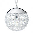 Tuskin Pendant Light, Iron, K9 Crystal, Silver