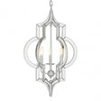 Tuskin Pendant Light, Glass, Iron, Silver
