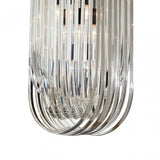 Tuskin Pendant Light, Crystal, Iron, Black