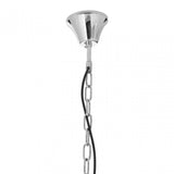 Tuskin Pendant, Glass, Iron, Silver