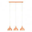 Jasper 3 Pendant Light, Metal, Copper