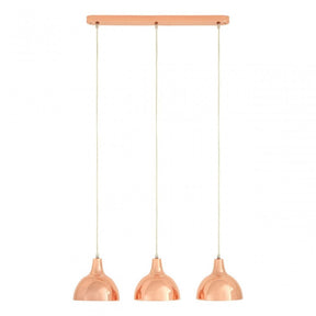 Jasper 3 Pendant Light, Metal, Copper