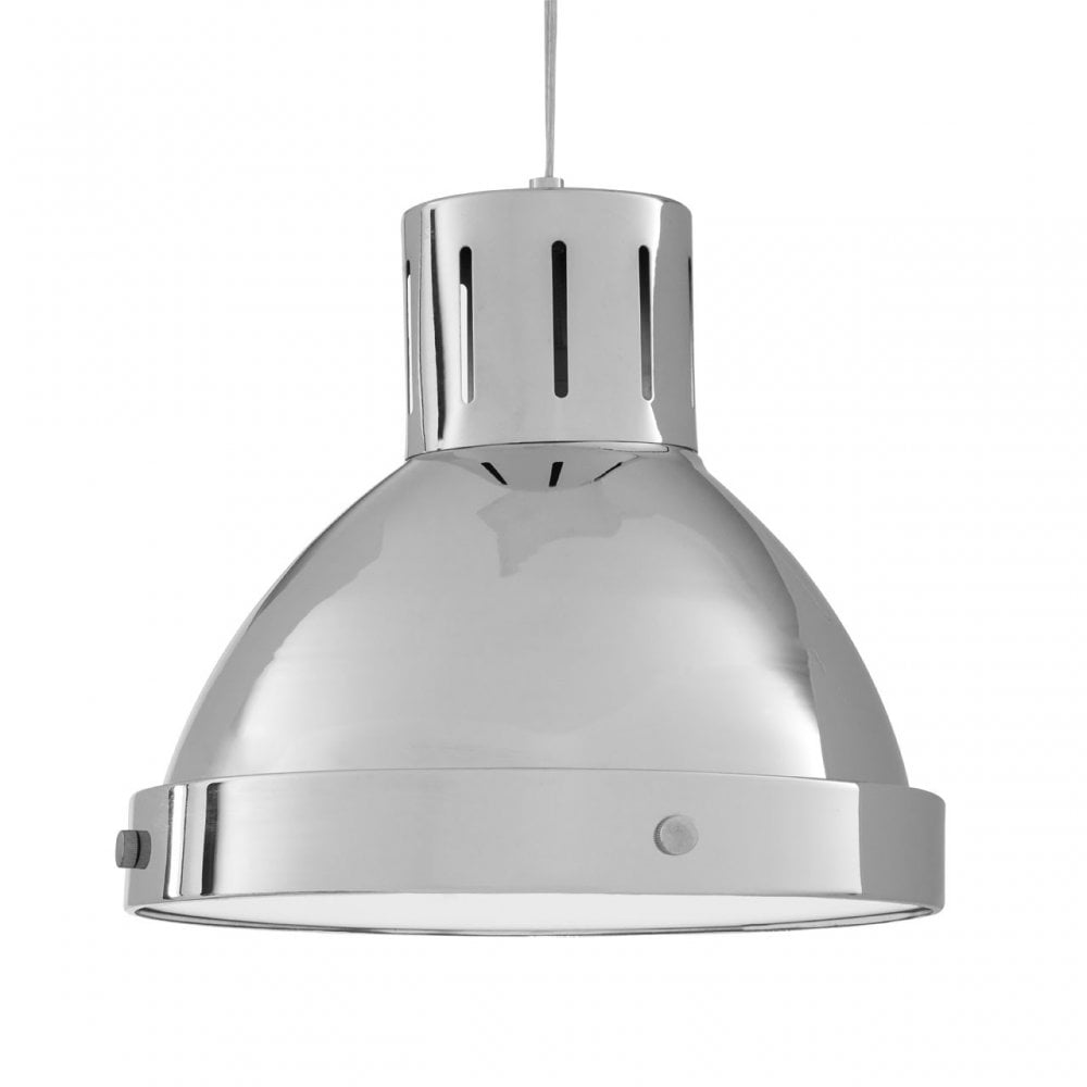 Jasper Pendant Light, Metal, Silver