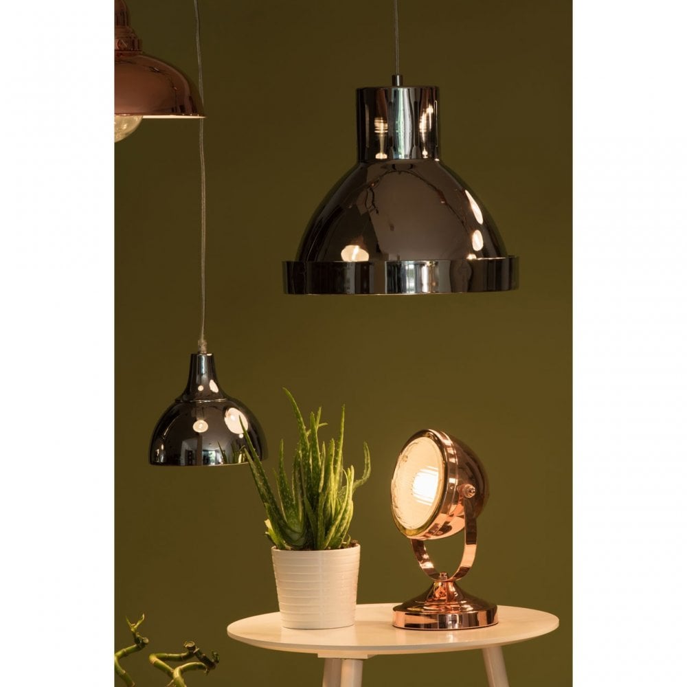 Jasper Pendant Light, Metal, Silver
